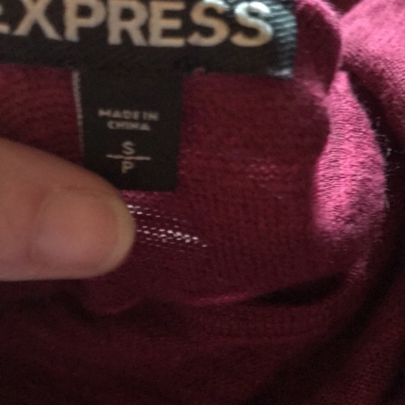 NWOT Express Same top2colors(maroon S & blue XS)tie/cinch - Picture 9 of 9